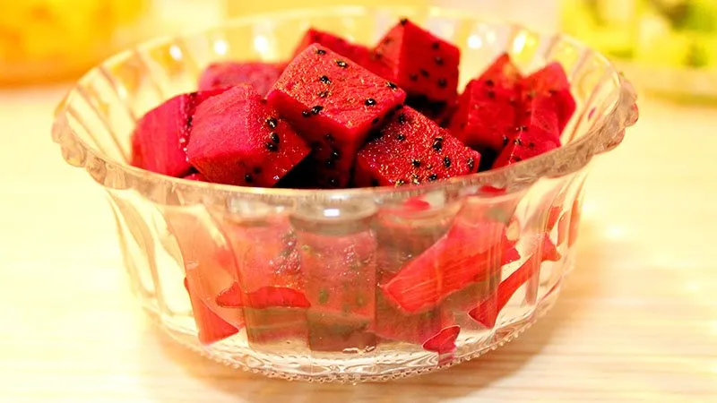 Pitaya Roja Cubes For Freezing