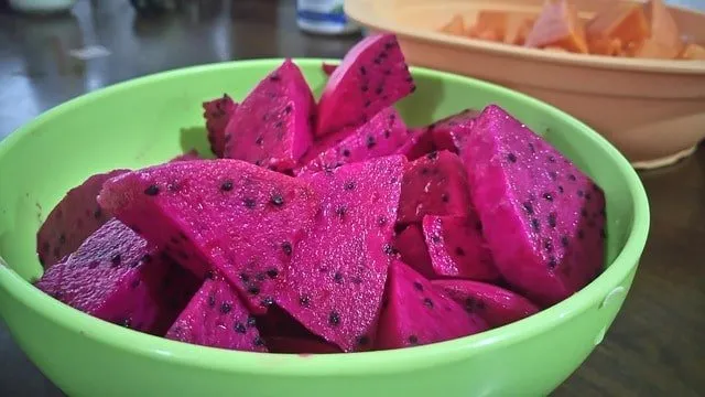 Red Dragon Fruit Chopped